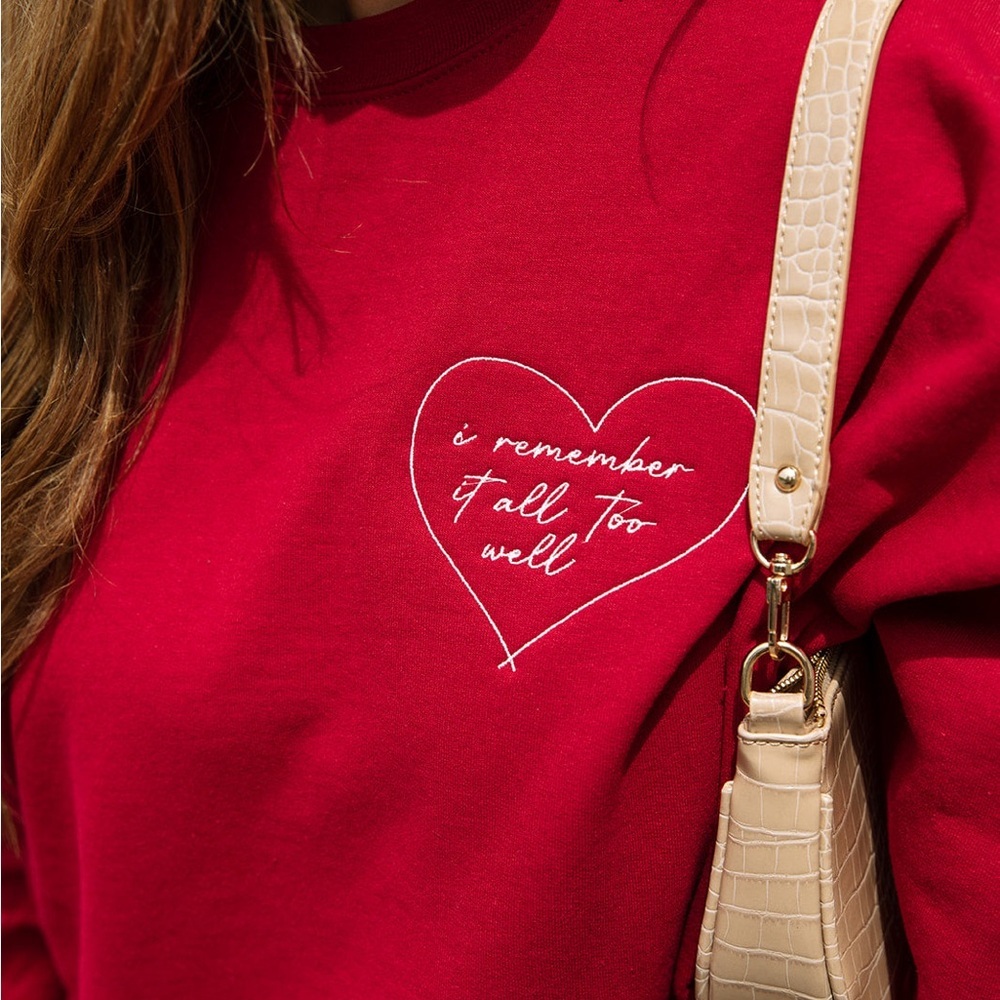 Girl Tribe Co. All too well heart embroidered Taylor swift sweatshirt - Picture 9 of 9